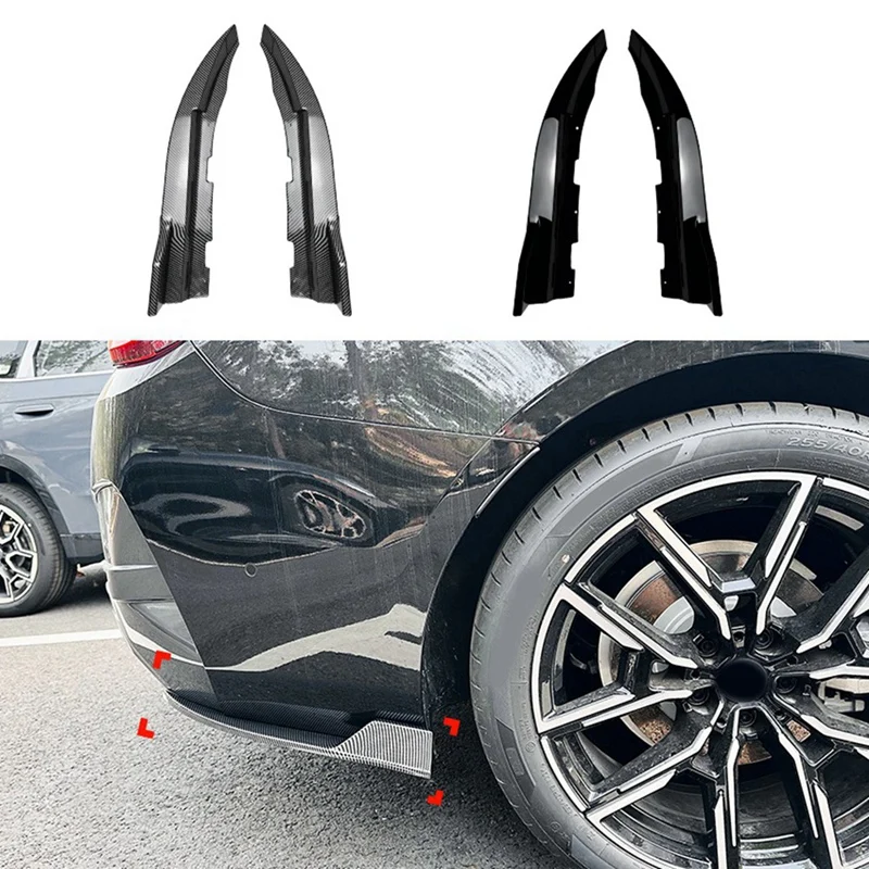 Car Rear Bumper Lip Diffuser Splitter Winglet Apron Spoiler For BMW G26 M Sport 2020+ Carbon Fiber Spoiler Wind Knife Parts