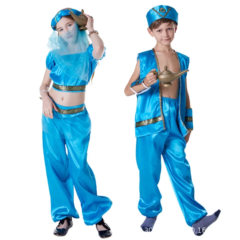 onissy Aladin Déguiseent Princesse Enfant Jasine Cosplay Top