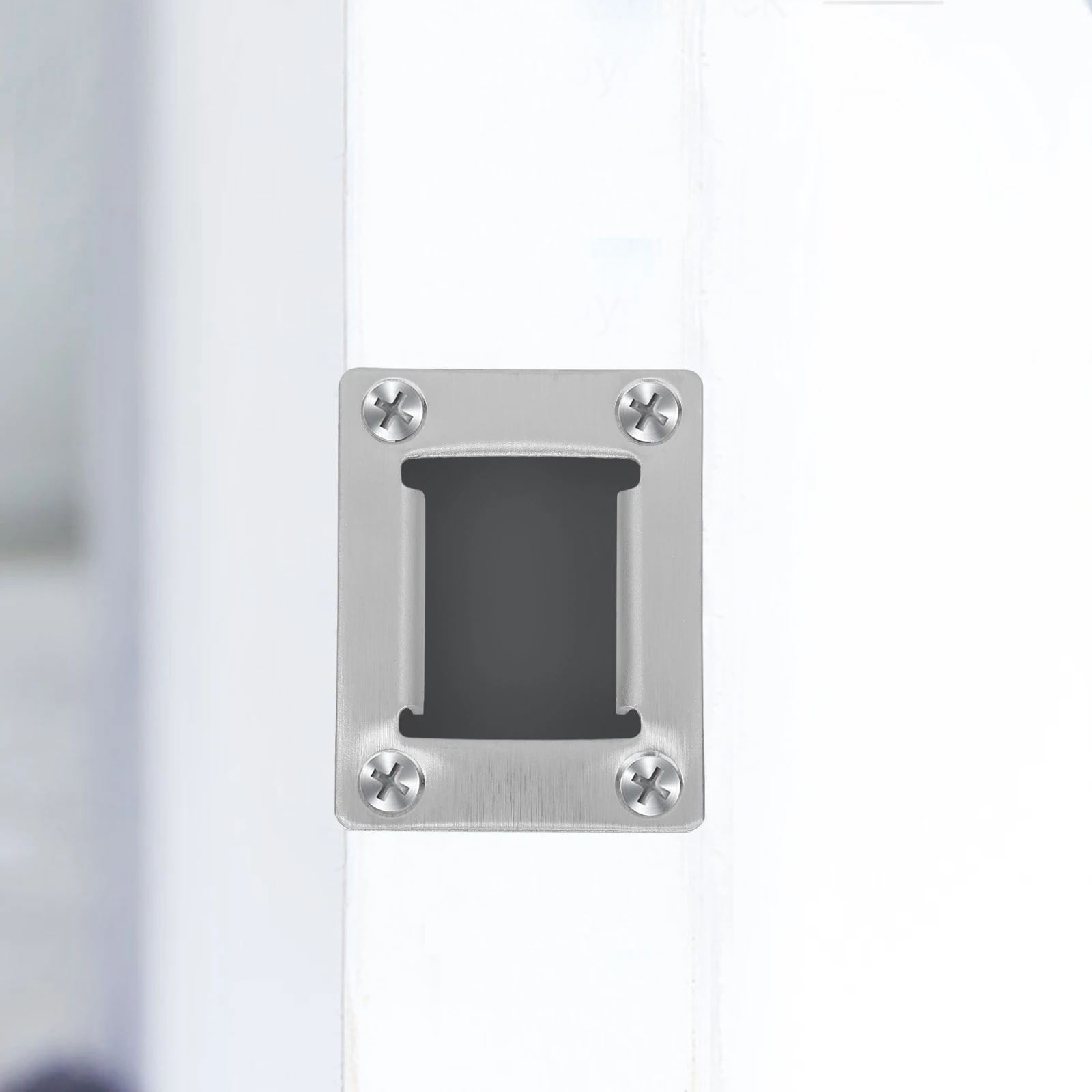 

6 Pcs Lock Accessories Stainless Steel Deadbolt Cover Plate Door Strike Filler 22mm Thickened Easy Installation Hardware