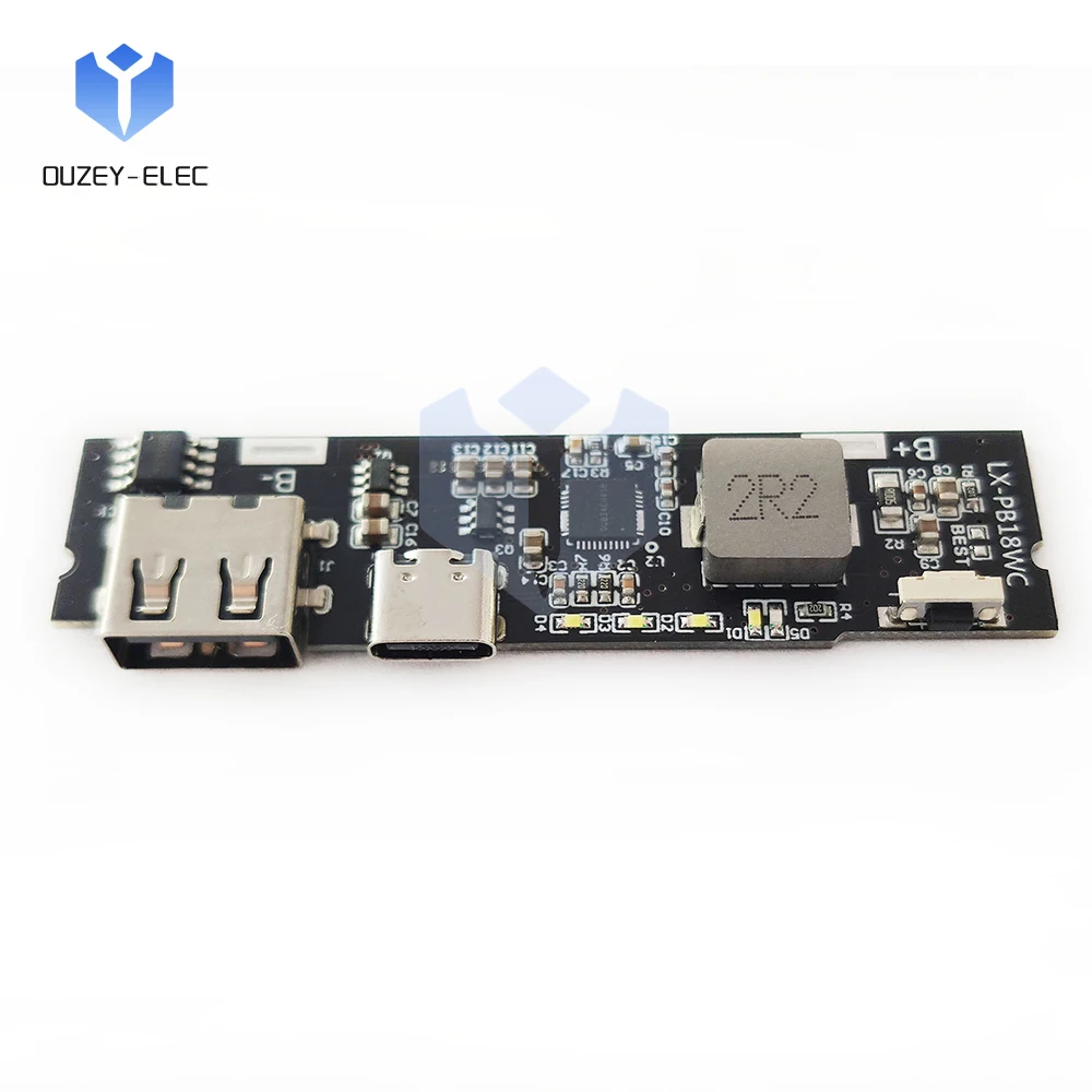 18W Bidirectional fast charging DIY mobile power motherboard Support PD3.0 QC3.0 AFC FCP PE SFCP Protocol With Indicator Light