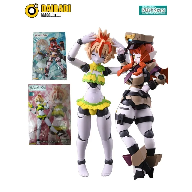 

DAIBADI POLYNIAN Original POLYNIAN Series Rucio\Betty Anime Action Figure Assembly Model Toys Collectible Model Gifts for Boys