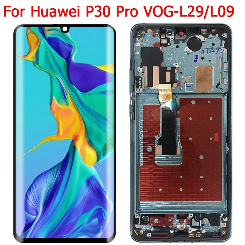 

Original Display For Huawei P30 Pro LCD With Frame 6.47" P30 Pro VOG-L09 L04 L29 TL00 Display LCD Touch Screen Digitizer Panel