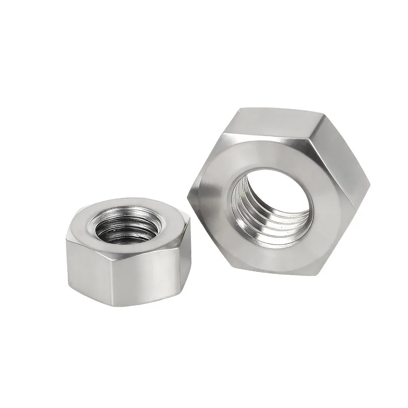 1/2pcs M2 M2.5 M3 M4 M5 M6 M8 M10 M12 M16 M20 M24 TC4 Titanium Alloy Hex Nut Hexagon Nuts