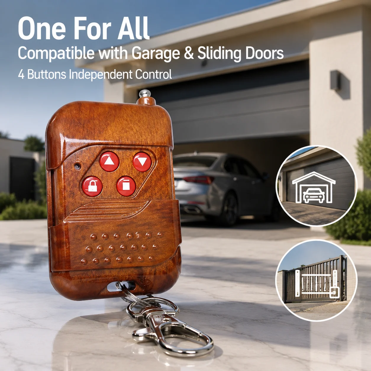 Fixed Code Wireless Remote Key Duplicator  Garage Door Sliding Gate Universal  Access Control