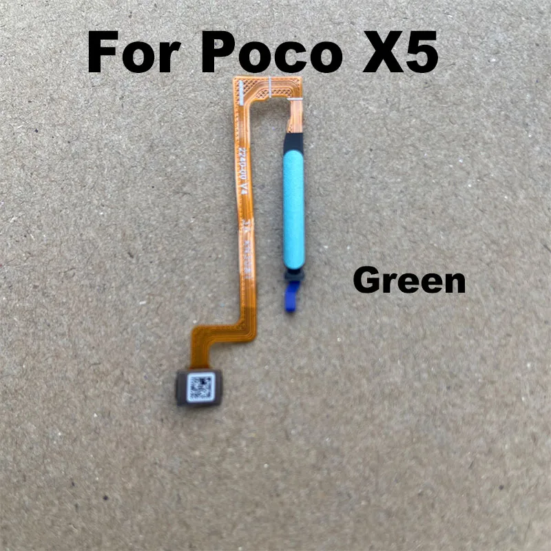 New Fingerprint Sensor For Xiaomi Poco X5 5G Home Button Menu Touch ID Scanner Ribbon Connector Flex Cable