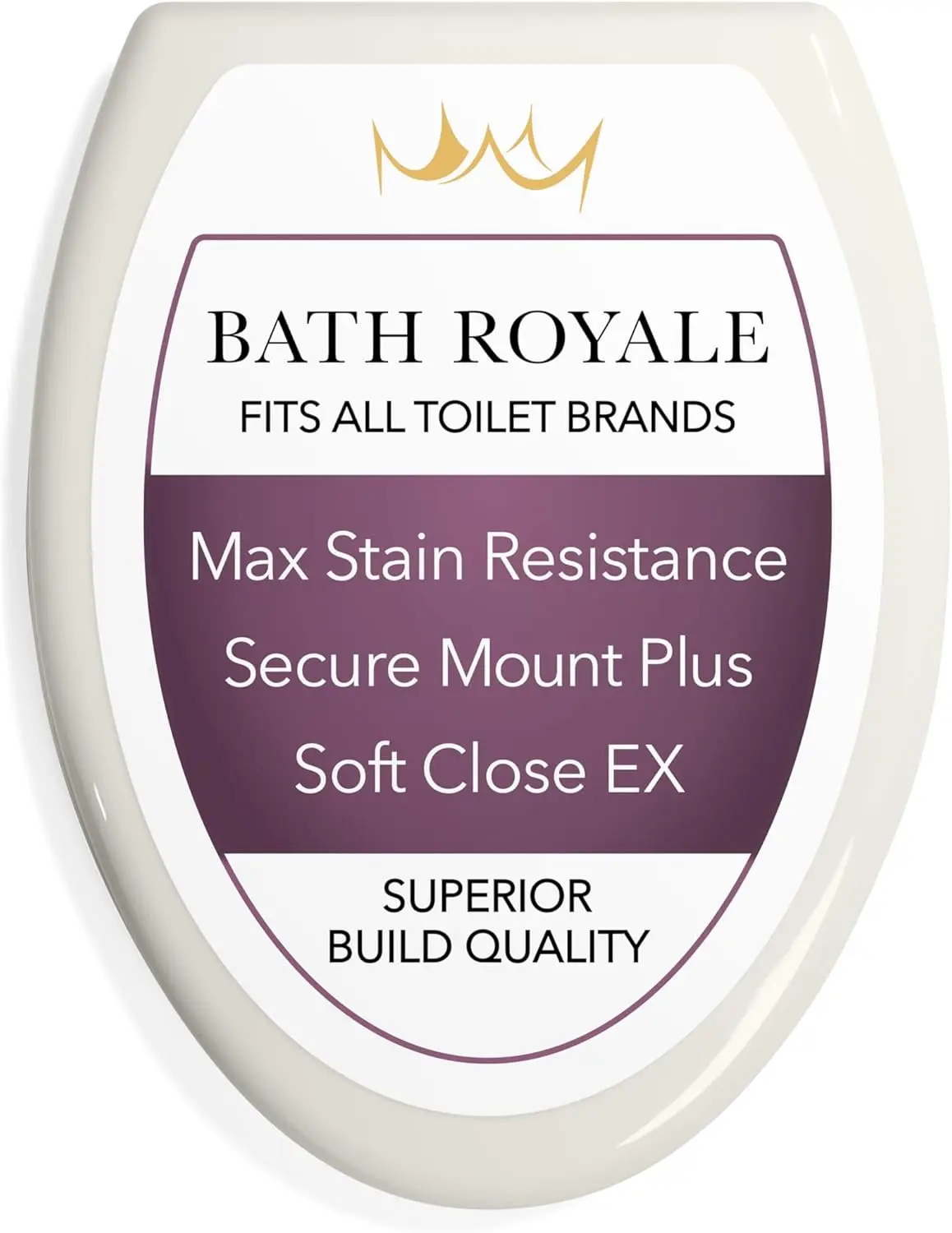 

Elongated Toilet Seat with Quiet Close, Stain-Resistant, Heavy Duty, Fits All Brands in Biscuit/Linen