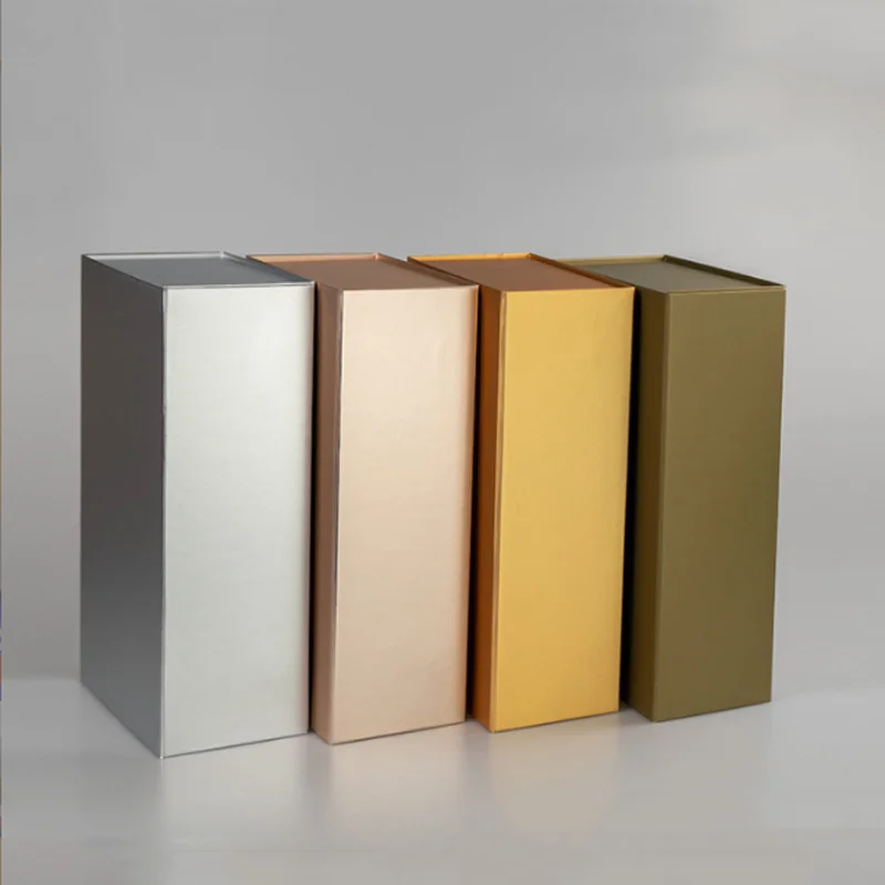 

10pcs Foldable Magnet Clamshell Gift Boxes For Wedding Birthday Party Clothing Products Packaging Box Custom Logo Paper Box