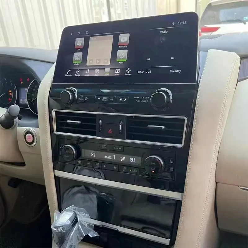 Patrol Y62 2013-2022 Interior Dashboard Upgrade 2023 Android 12 Car Radio Player Wireless Charging Carplay 4G 360