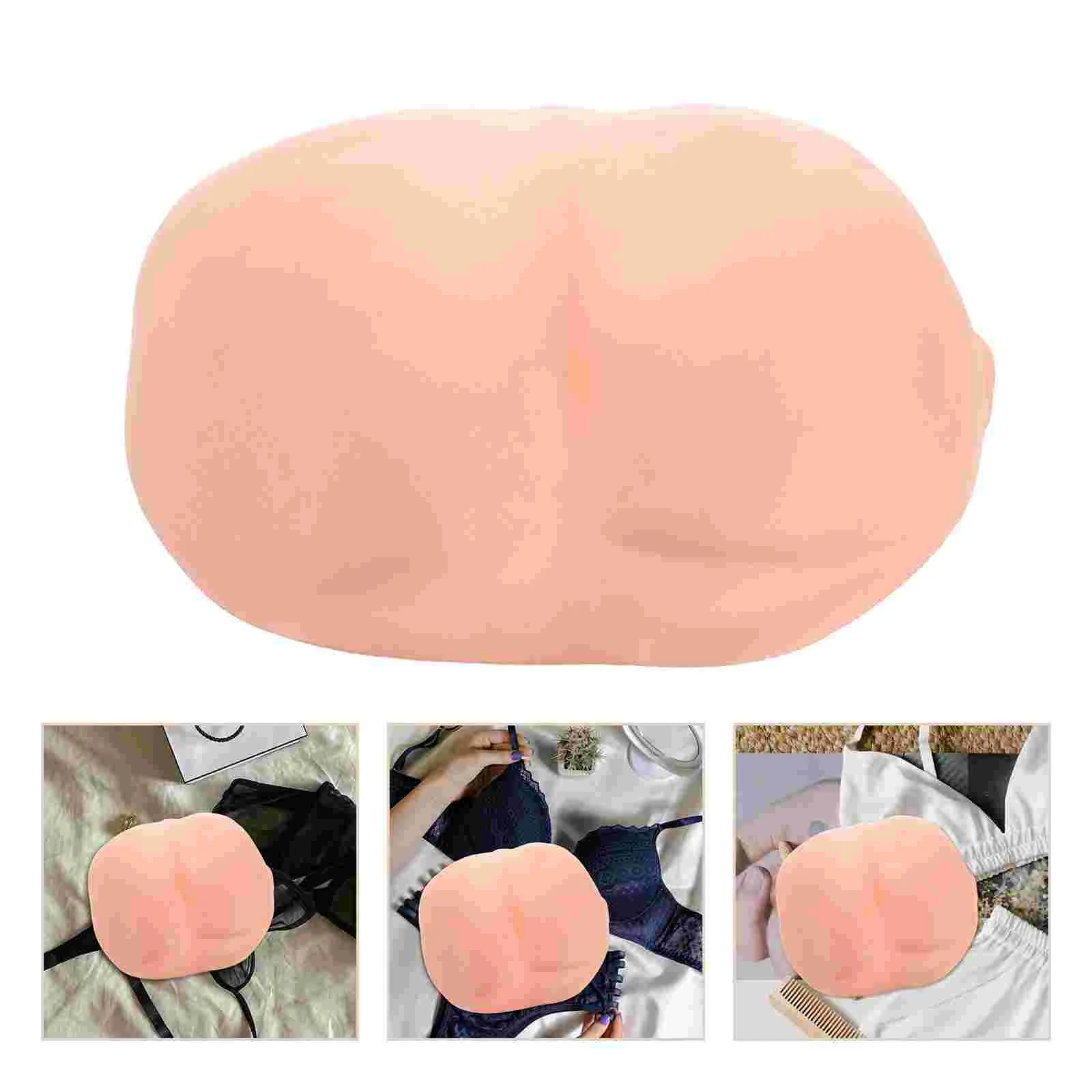 

Fake Butt Costume Accessory Simulated Buttock Prop Realistic Faux Booty With Adjustable Straps For Halloween April Fool'S Day Pr