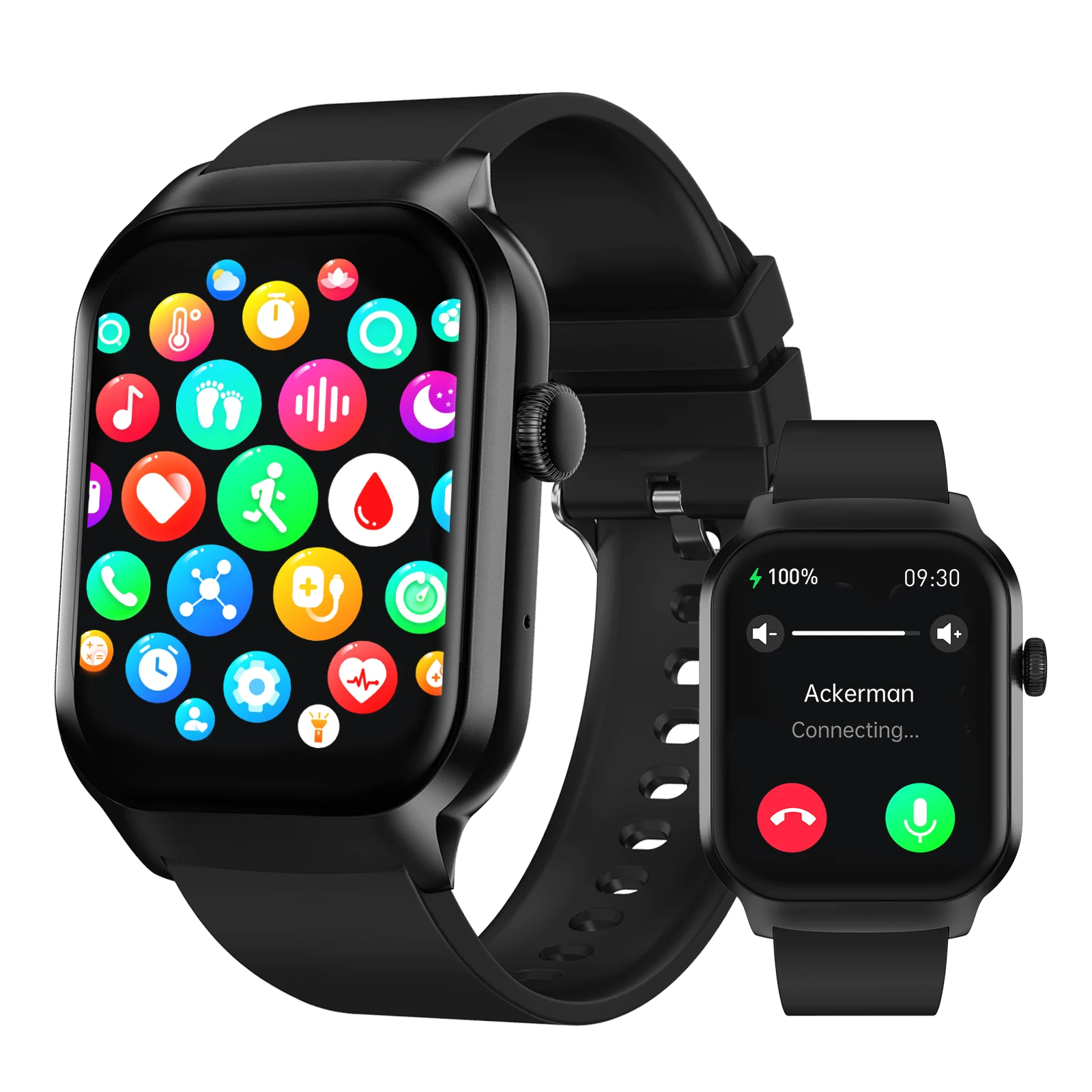 Smart Watch, Bluetooth Call Answer/Dialer, Multi-Sports Mode, Incoming Call Reminder & Reject, SMS Reminder, for iPhone/Andriod