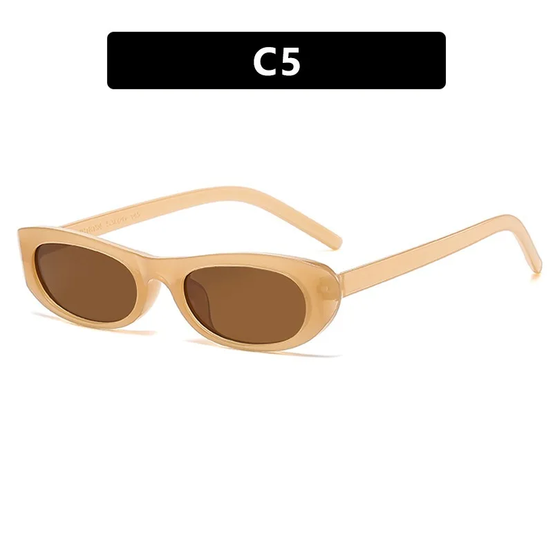 Trendy 2024 Cat Eye Black occhiali da sole donna Brand Narrow Frame rettangolo Shades piccoli occhiali da sole uomo occhiali da sole donna maschio