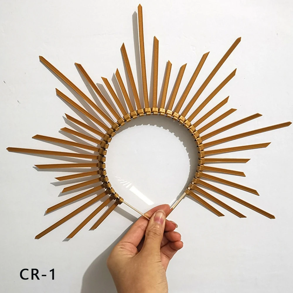 

Maternity Photography Props Hair Accessories Halo Crown Headpiece Tiara Sun Goddess Photographer Shoot Prop Accessories