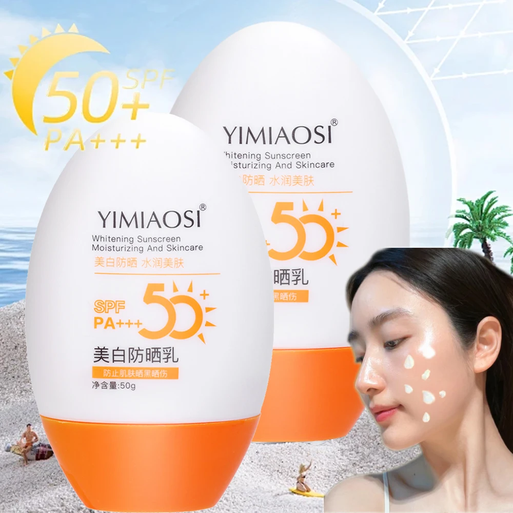 50g Sonnenschutz wasserdicht langlebige Gesichts körper Hauts chutz spf 50 Sonnencreme nicht klebrig erfrischende Öl kontrolle Sonnenschutz