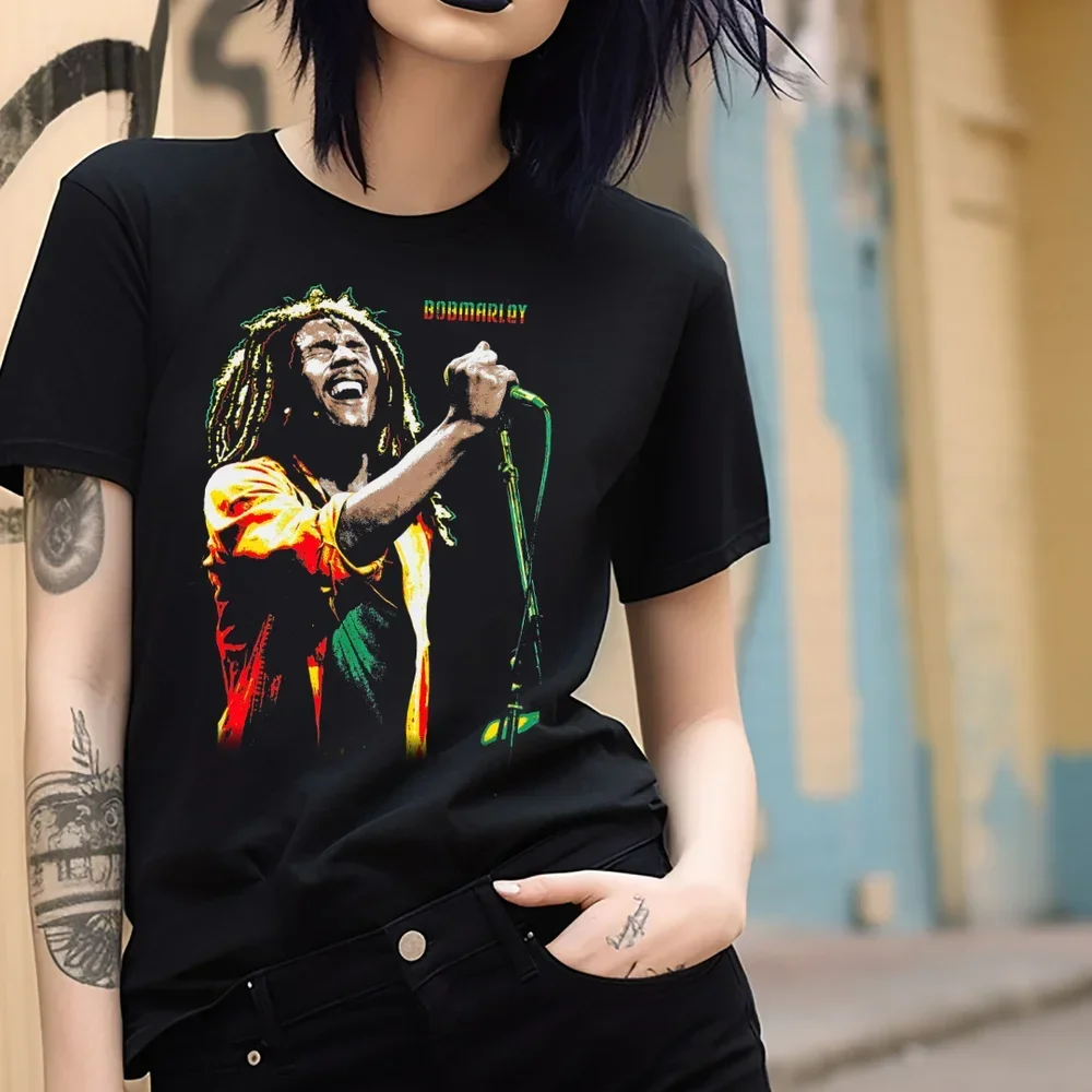 Bob Marley One Love Reggae Band T-Shirt Black