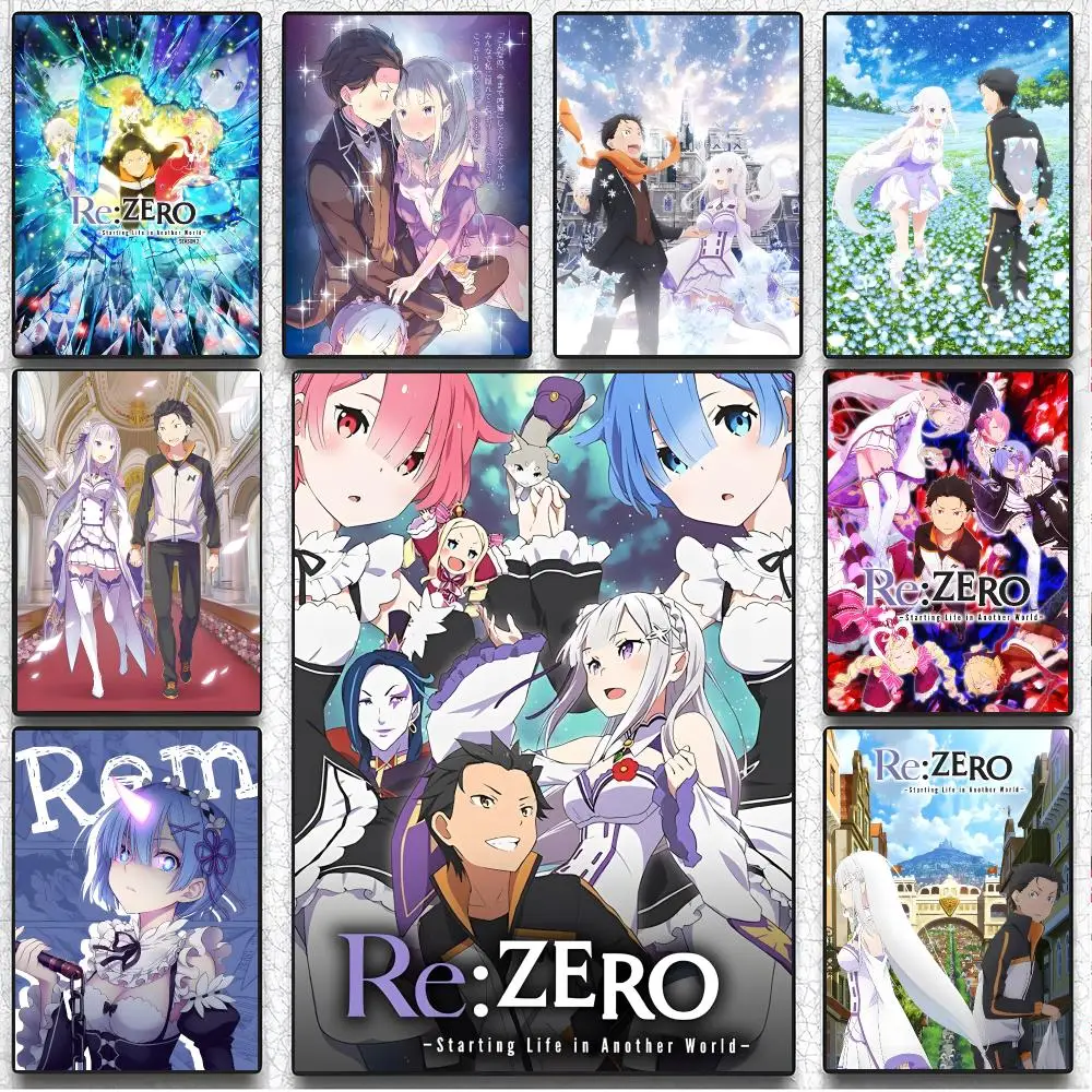 Sci-Fi Anime Life in a different world from zero Poster Art Wall Decor, Indoor Outdoor for Collectors