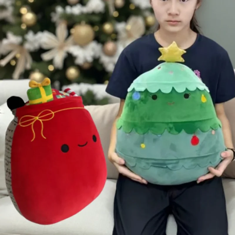 

TreasuringU Рождественские плюшевые подушки, игрушки, каваи, мультяшная рождественская елка, мягкие куклы, мягкая подушка, украшение для дома, вечеринки, подарки