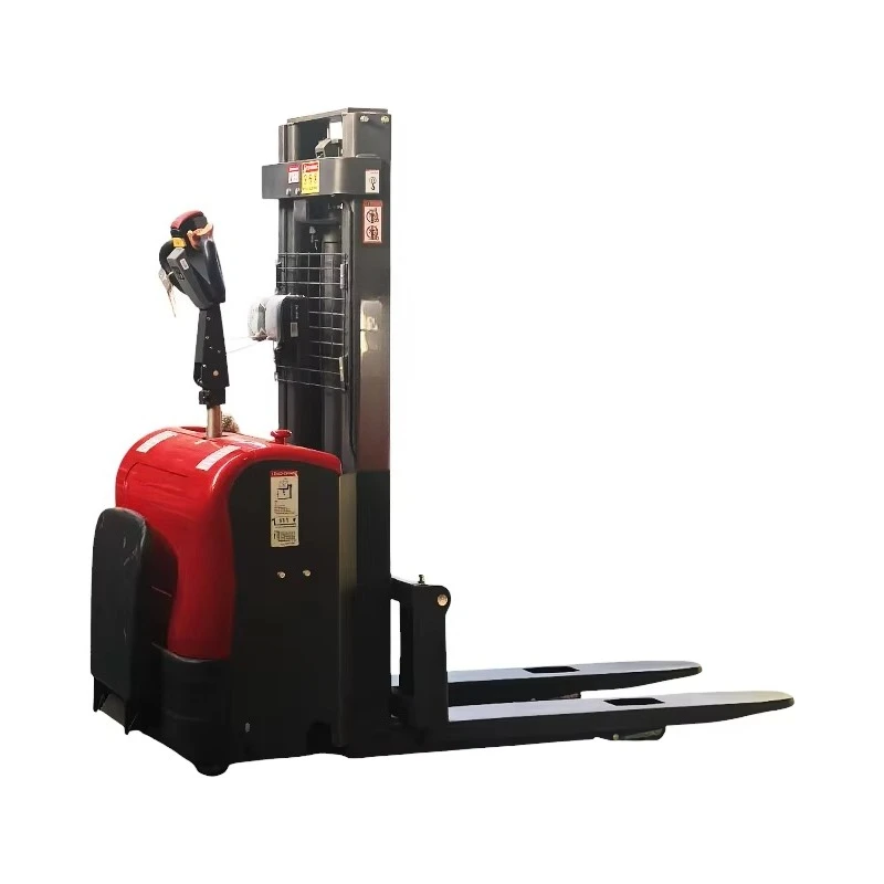 CE Certified Heavy Duty Steel Frame Safety Design Industrial Material Handling Tool Long Service Life Electric Stacker