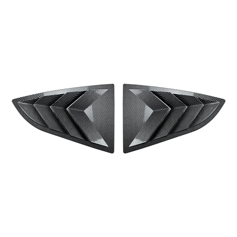 

ABTC-Car Rear Triangular Window Louvers Shutters Blinds Cover Trim For Toyota GR86 Subaru BRZ 2022+ Carbon Fiber