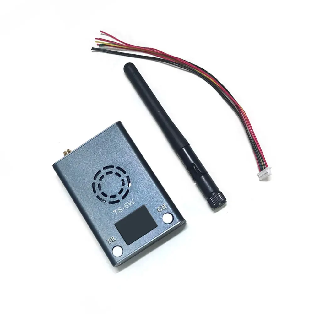 

FPV RC Model VTX TS-5W 5000mw 4.9G-5.8G 56CH Transmitter Wideband FM Modulate AV Transmitter Module Audio Video Transmitter