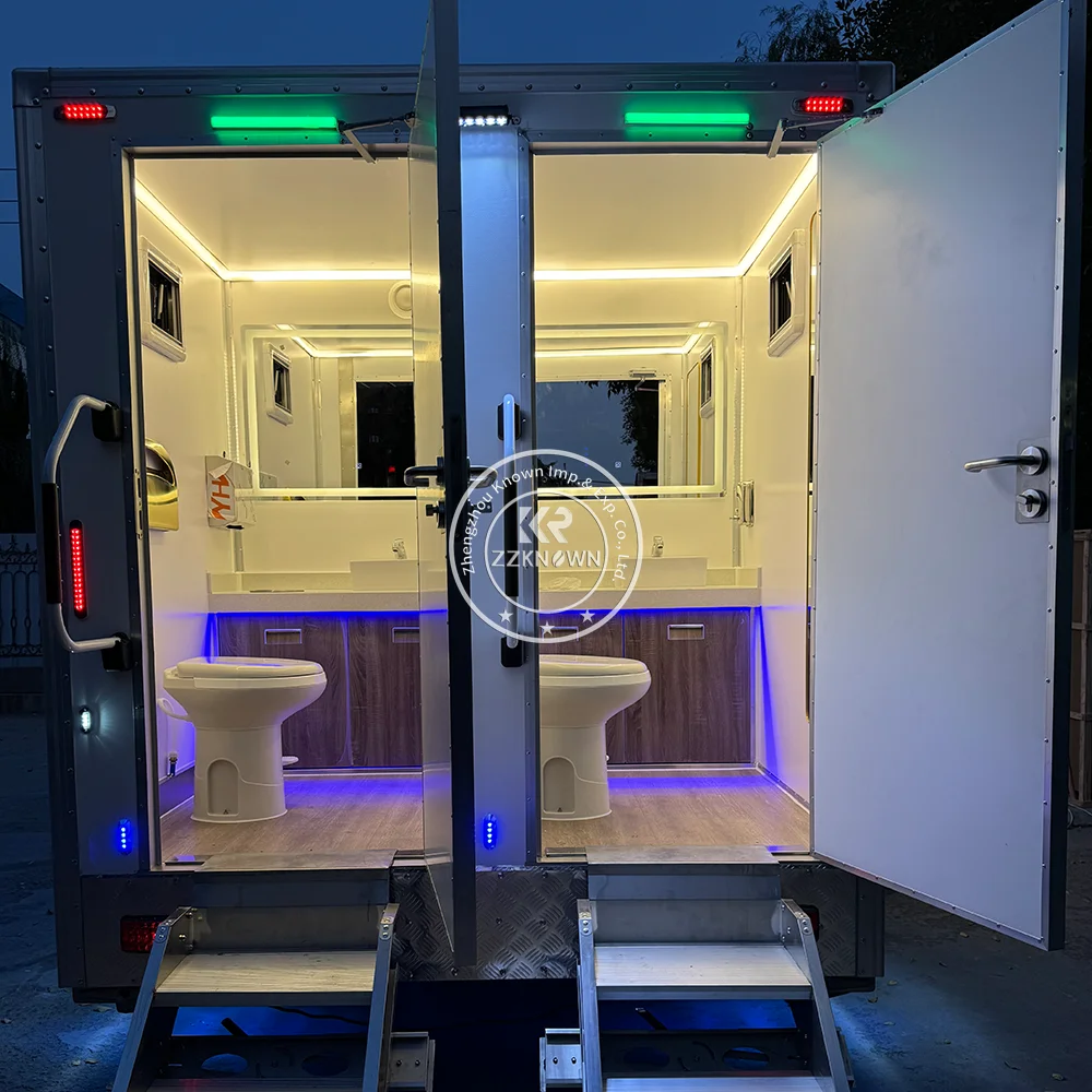 Mobile VIP Portable Restroom Trailers Public Washroom Trailer Toilet Trailer For Wedding And Events