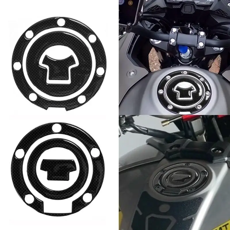 Motorcycle Gas Cap Decoration Sticker Universal Sticker, 3D Rubber Gas Oil Protector Waterproof