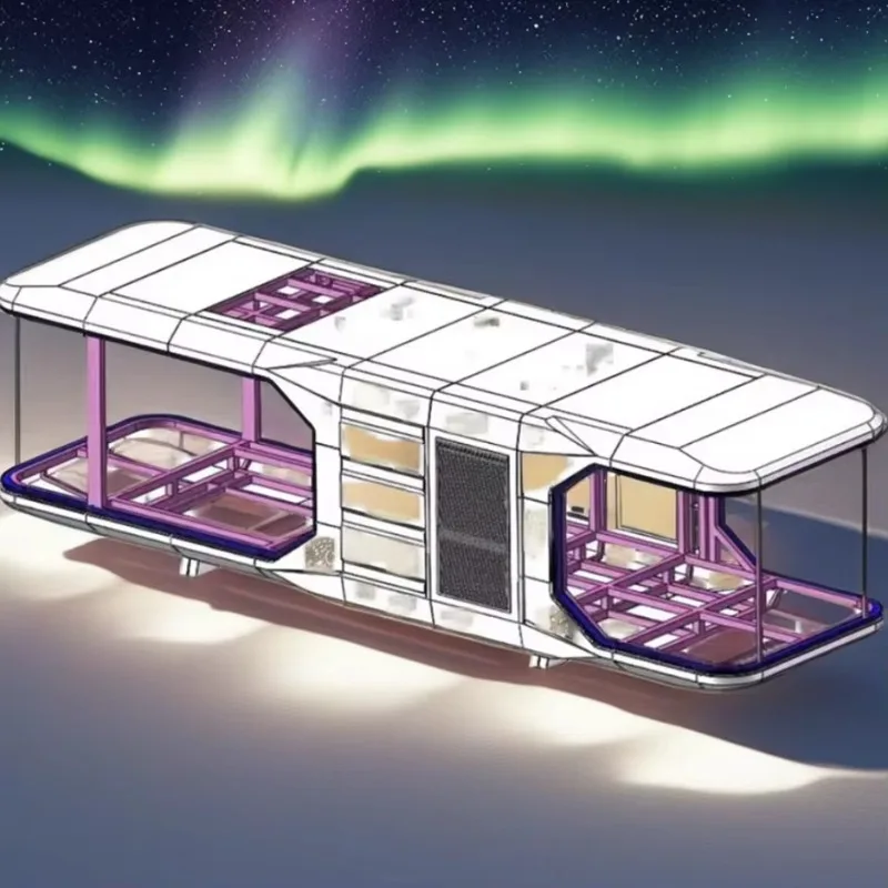 الإقامة المنزلية منازل جاهزة جراب فندق منتجع كبسولة الفضاء كبسولة البيت مع نظام ذكي حاوية منزل منزل صغير #3