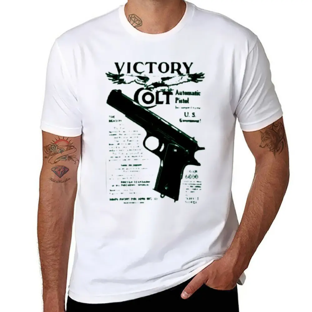 Battlefield Model 1911 Pistol 1911 Semi Automatic Pistol T T-shirt Crewneck Sports T-shirts Funny Graphic Fitness Joke Eur Size