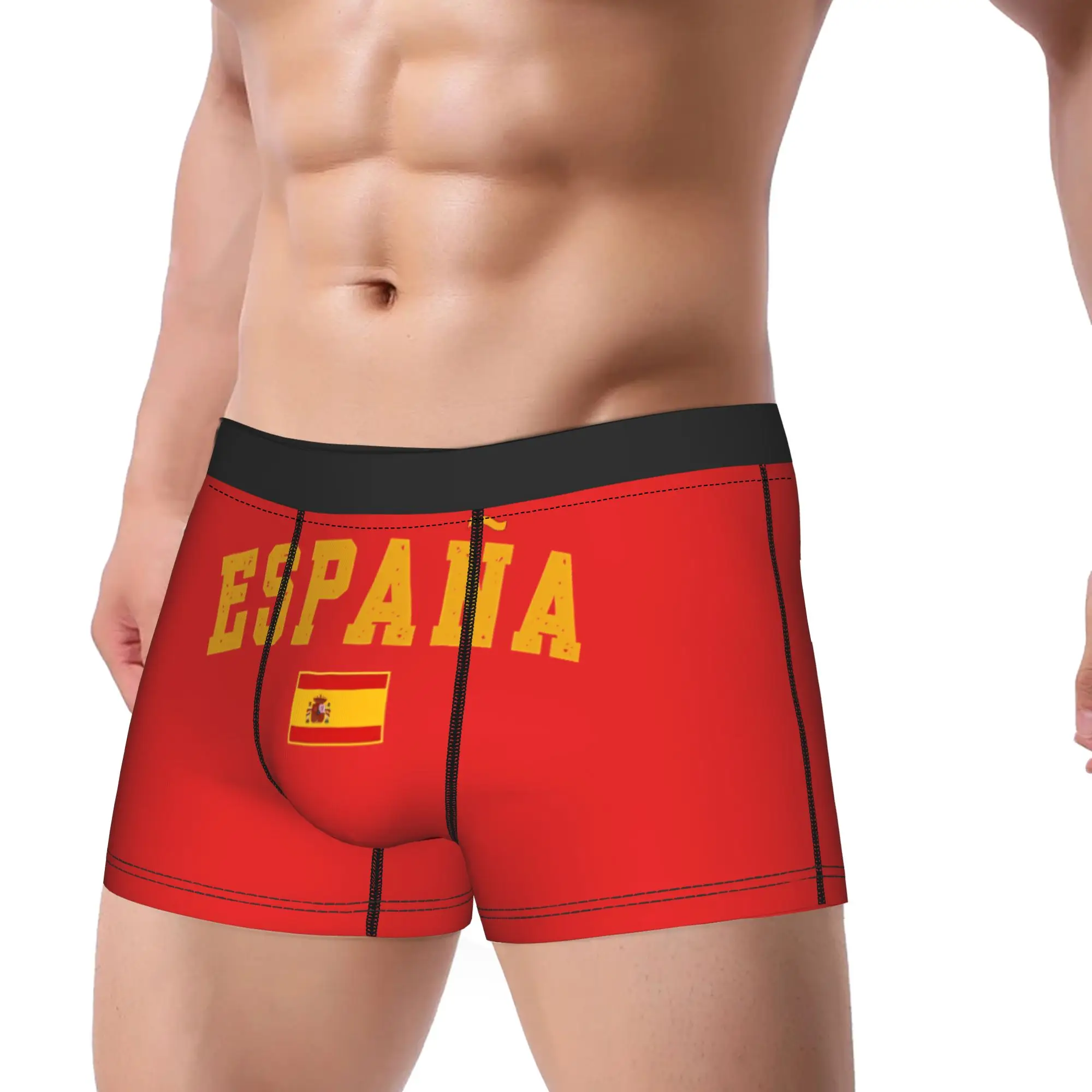 Spain Spanish Flag Espana Make Spain Great Again Man Boxers Briefs Soft Underwear  Underpants
