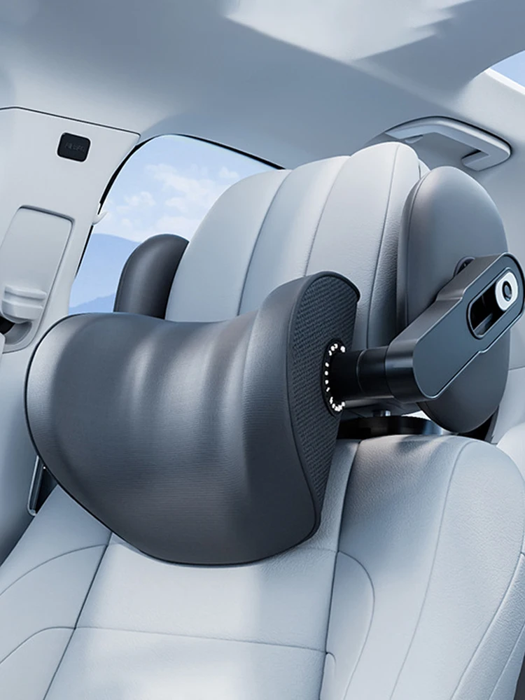 

Эргономичный 360° ° Регулируемая автоматическая шейная подушка, боковые подушечки, подголовник для сна в один клик, автомобильные сиденья, подушка для головы и шеи