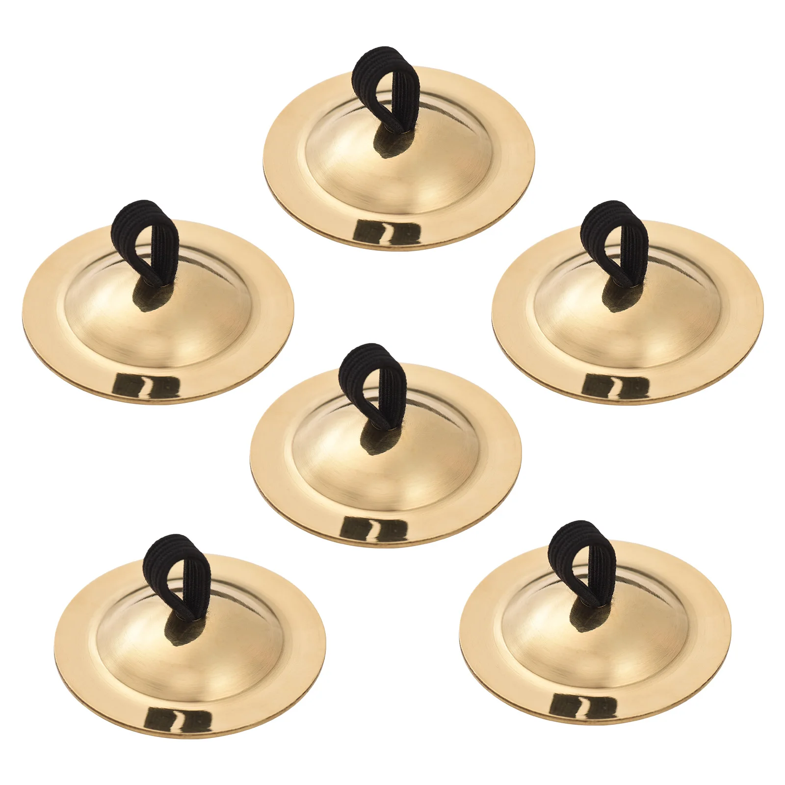 6Pcs Finger Cymbals Belly Dancing Copper Finger Cymbals Musical Instrument Belly Dancing Finger Dancing Accessories 55mm