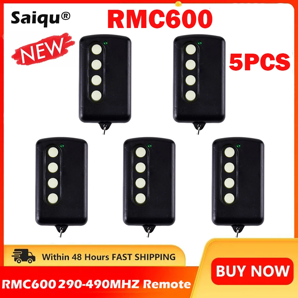 

RMC600 Remote Control Garage 5PCS Remote Control Duplicator Adjustable Frequency 280mhz-450mhz RMC600 Fixed Code Gate Opener