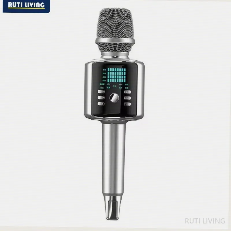 for H9 Wireless Karaoke Mic Speaker - Portable All-in-One Singing System with Sound Card for Home KTV