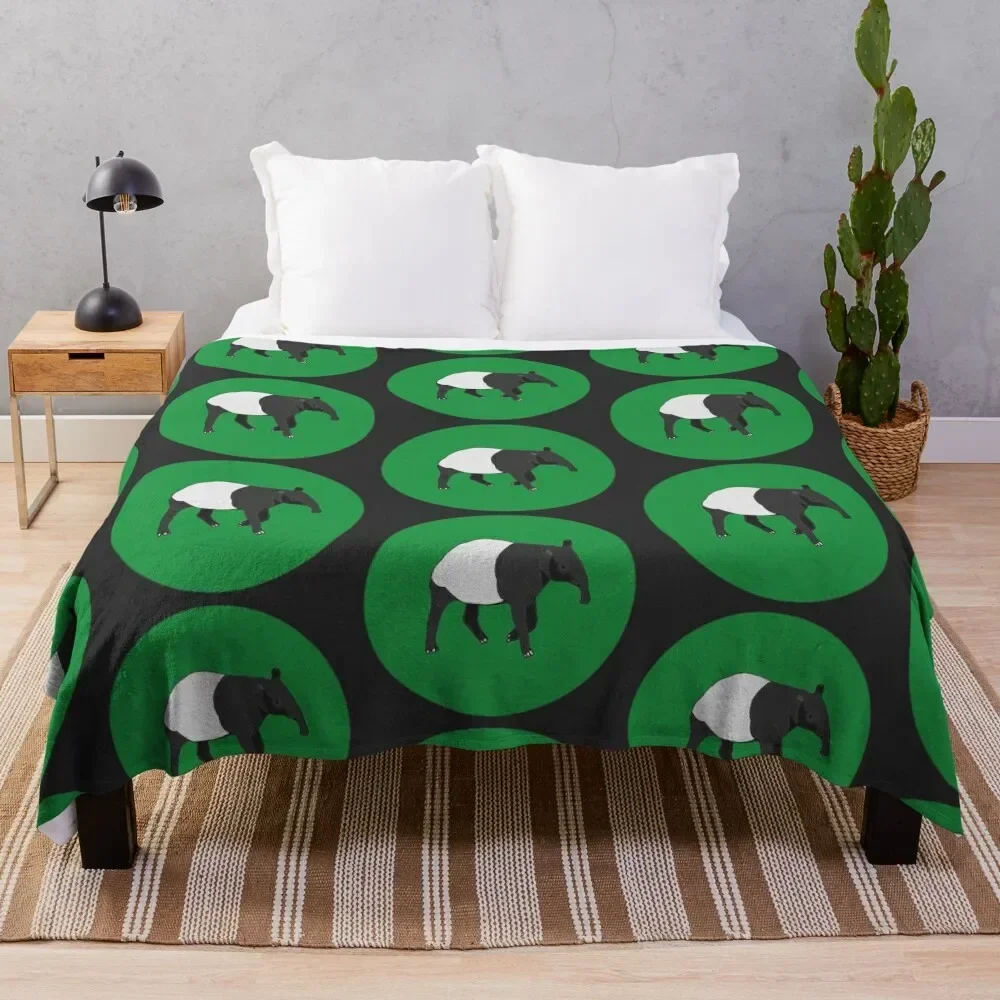 Malayan Tapir Throw Blanket Camping christmas decoration Soft Blankets