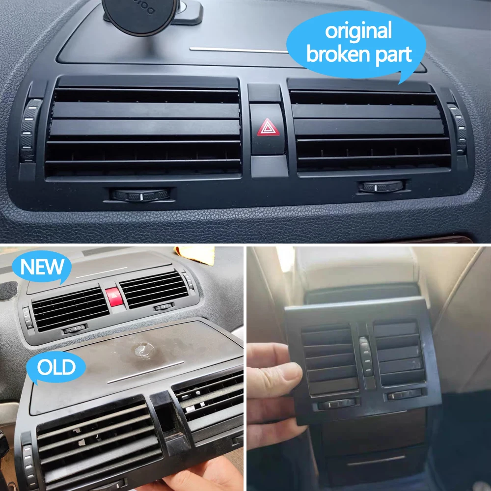 Mobil tengah kiri kanan belakang Ventilasi udara AC ventilasi kisi perakitan untuk Skoda Octavia 2 A5 MK2 RS 2004-2014 11ZD820951,,