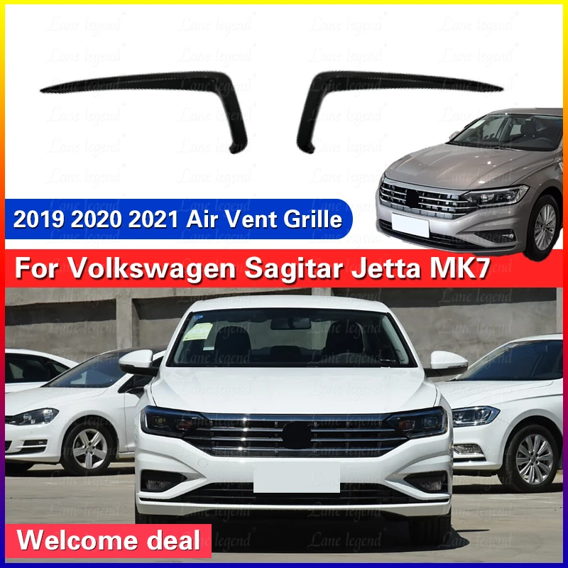 

High Quality Front Bumper Spoiler Splitter Air Vent Fog Lamp Grille Trim For Volkswagen Sagitar Jetta MK7 2019 2020 2021