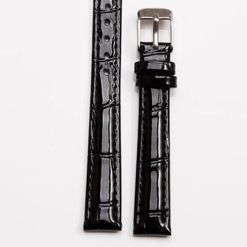 *high quality* Leather Watch strap 10mm 12mm 14mm 16mm 18mm 20mm bright Watch Band For Women watch strap shining