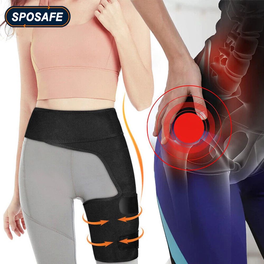 Hip Support Belt Groin Support Sciatica Pain Relief Thigh Strap Compression Brace Joints Groin Arthritis Hip Protective Belt