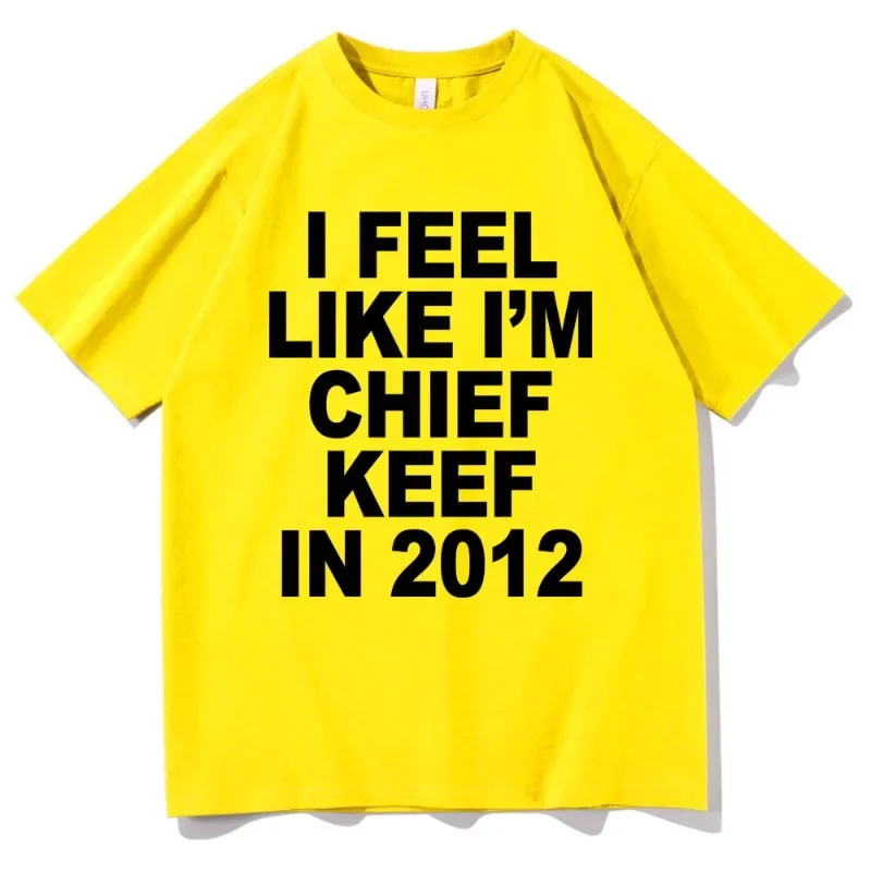 أشعر وكأنني رئيس كيف عام 2012 الجرافيك تي شيرت مطبوع مضحك الراب ميمي التي شيرت الرجال الهيب هوب المتضخم تي شيرت الرجال القطن تيز