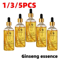 Gold Ginseng Face Serum 100ml Polypeptide Lightening Skin Moisturizing Facial Serum Smoothing Skin Care Products Deep Hydration