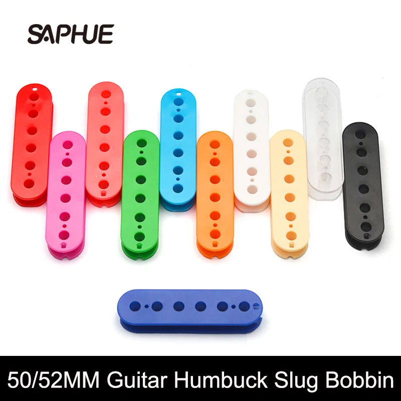 10Pcs 6-String Electric Guitar Pickups Humbucker Slug Bobbin Pole Spacing 50mm or 52mm Multicolour Available Guitar Parts