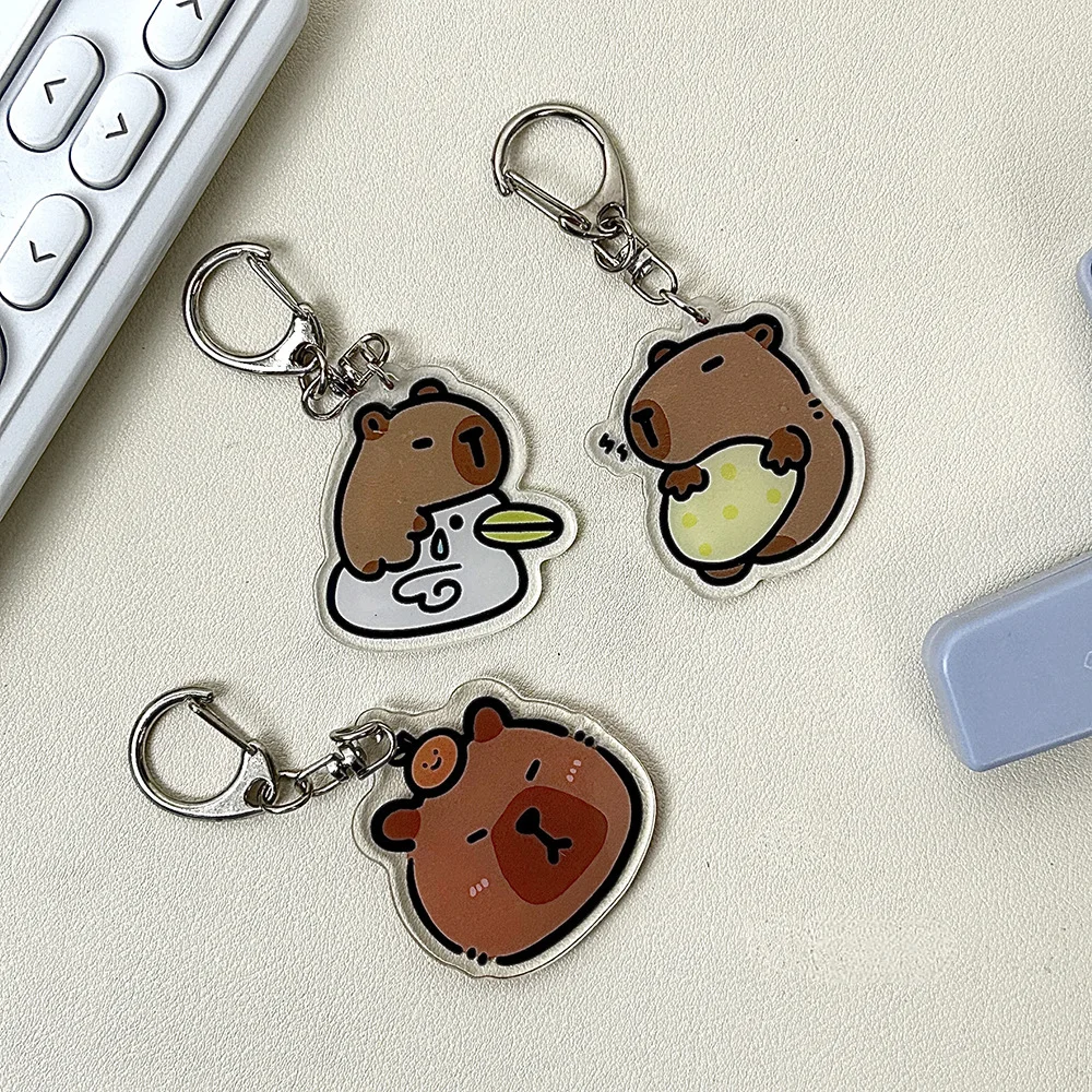 قلم رصاص أكريليك شعبي من Miniso حقيبة أقلام رصاص لطيفة على شكل رسوم كرتونية يابانية قلم رصاص صغير سلسلة مفاتيح للطلاب ديكور معلق