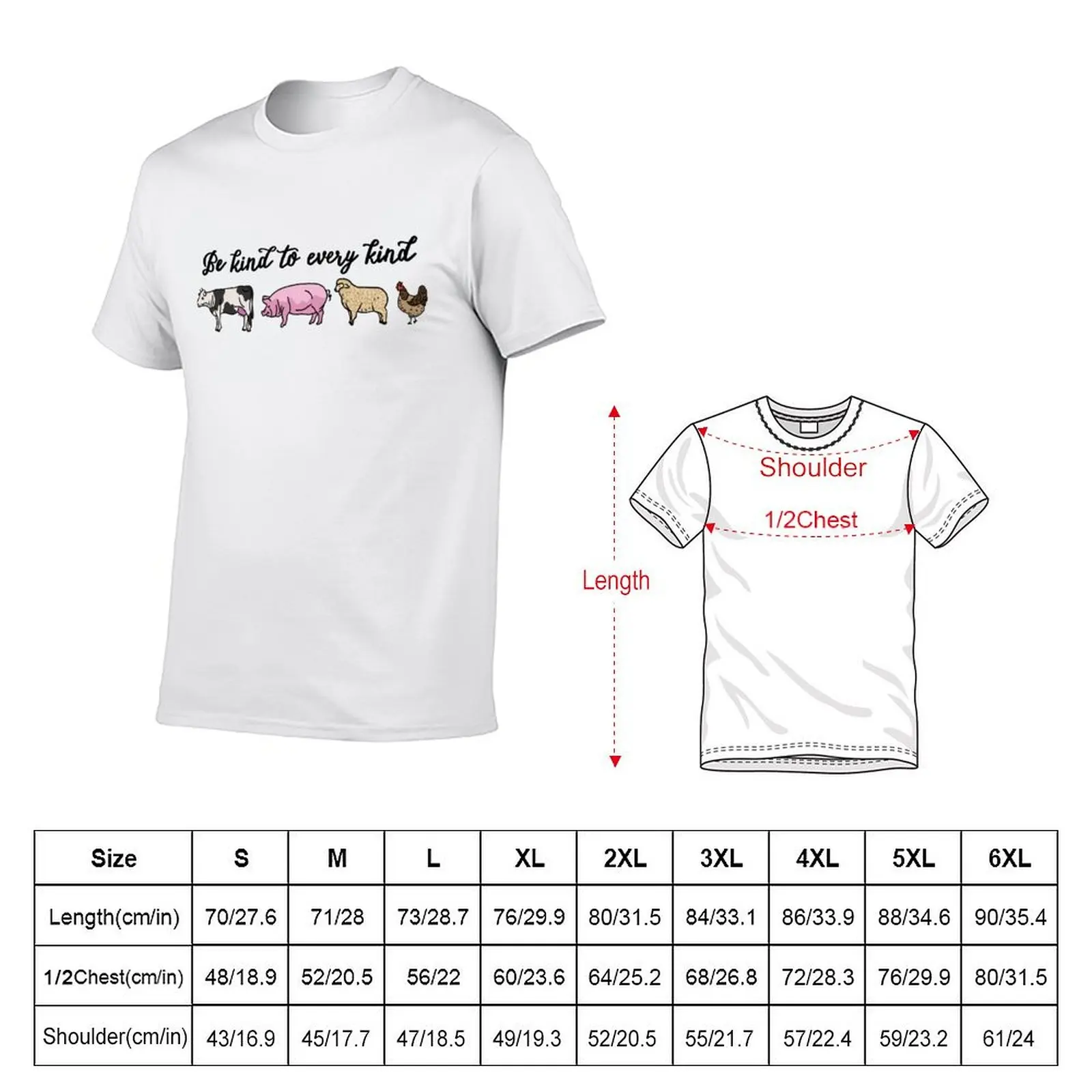 Be kind to every kind T-Shirt Plus Size Basic Cotton T-Shirt