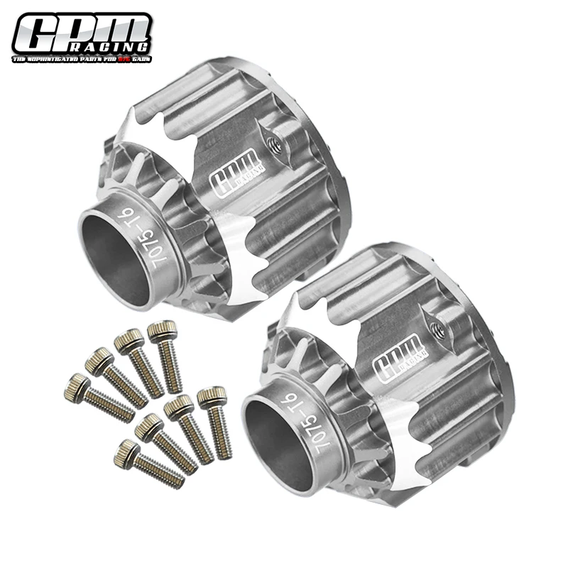 GPM Aluminum 7075-T6 Front+Rear Differential Case For TRAXXAS 1/5 4WD X-MAXX 6S/8S MONSTER TRUCK