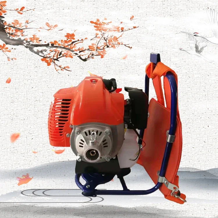 

Manufacturer's two-stroke backpack lawn mower, gasoline mowing, grass mowing, small brush cutting machine