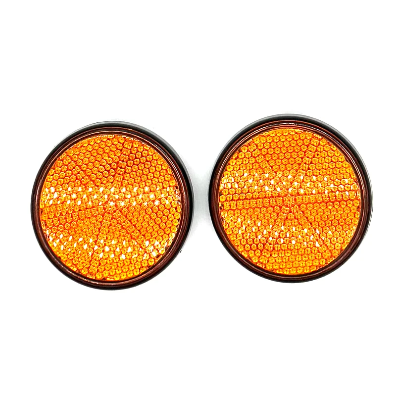 2pcs M5 M6 Front Fork Circular Reflector Universal Car Trucks Motorcycle ATV Bikes Bicycle Reflector Safety Reflector