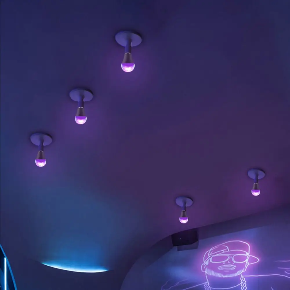 2023 E27 UV Bulb for Party Club Body Paint Led Lights Create Atmosphere Fluorescent Poster Black Light Party Club light