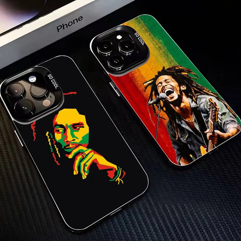 

Bob-M-Marley-Quotes-Rasta-Reggae Phone Case For iPhone 16,15,14,13,12,11,Mini,Pro,MAX Black Matte Shockproof Cover