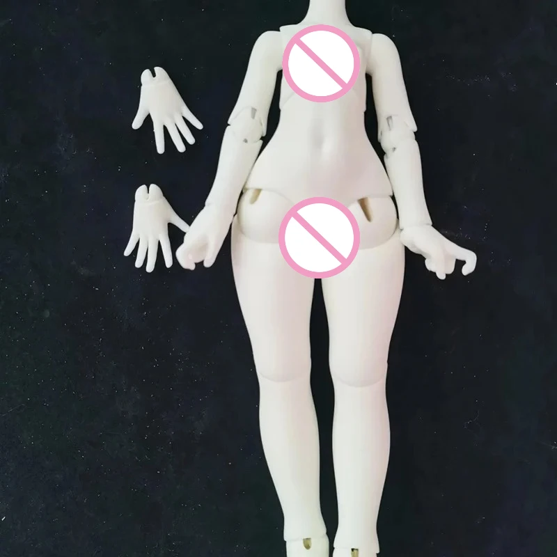 

1/6 аксессуары для кукол Bjd, женское тело с S-образным вырезом, смола, белая/розовая кожа, тело куклы, игрушка для девочек