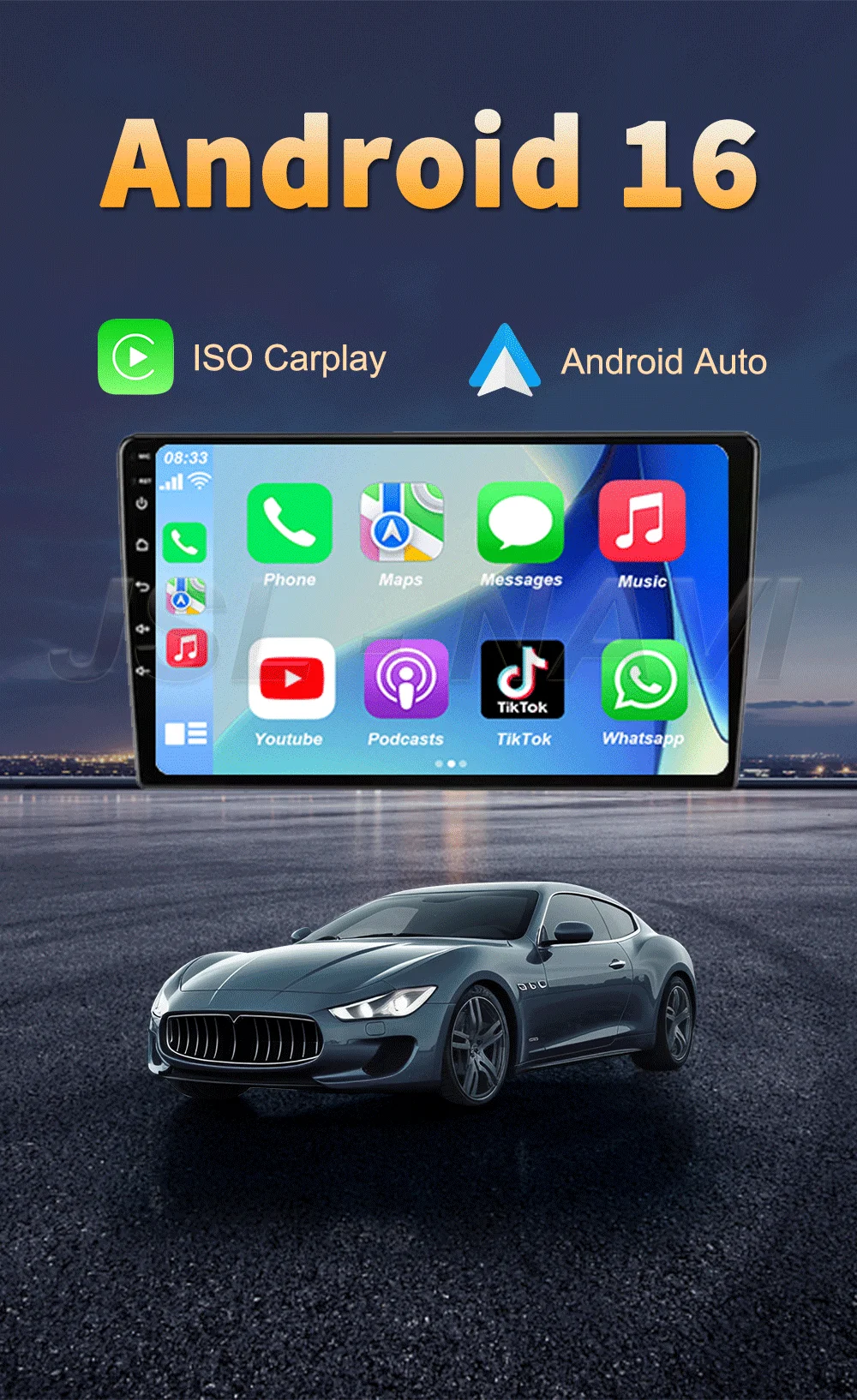 

Мультимедийный блок Carplay для Fiat Ducato, Peugeot Boxer, Citroen Jumper 2006-2022, Android 16, радио, беспроводной Android Auto, 4G