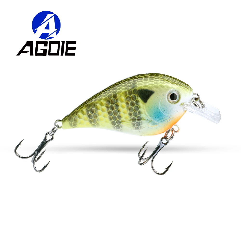 

Agoie Shallow Square Bill Crankbait Bass Lure 55mm 10g Floating Wobblers For Pike Artificial Bait Minnow Lures For Fishing